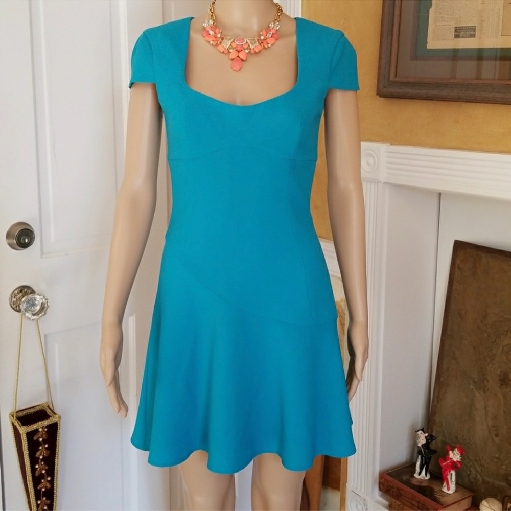 Black Halo Teal Dress